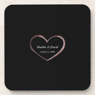 Dessous-de-verre Cœur d'amour Attrayant Mariage charmant