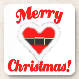 Dessous-de-verre Coeur de père Noël