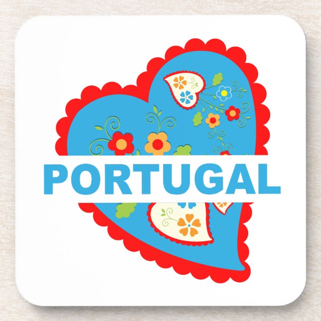 Dessous-de-verre Coeur portugais joyeux (Devant)