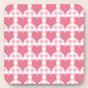 Dessous-de-verre Coeurs roses