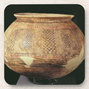 Dessous-de-verre Cognez avec la décoration géométrique dans le