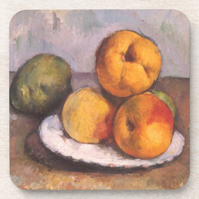 Dessous-de-verre coing, pommes, poires de Paul Cezanne (Devant)