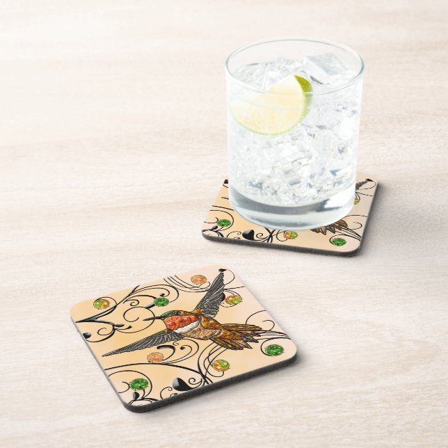 Dessous-de-verre Colibri roux (Côté Droit)