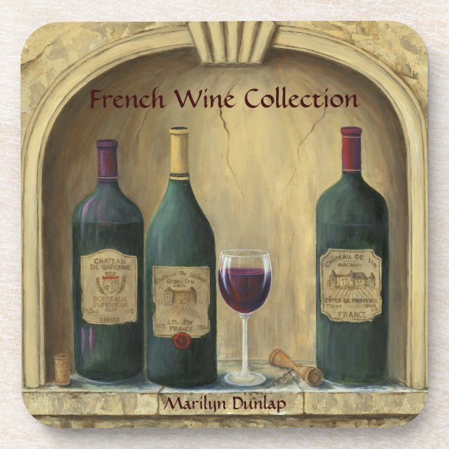 Dessous-de-verre Collection française de vin de domaine (Devant)