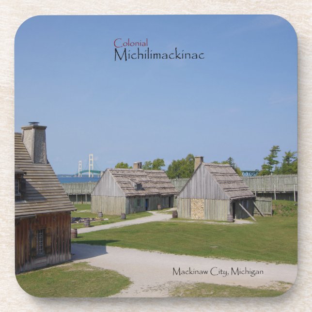 Dessous de verre colonial Michilimackinac (Devant)