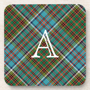 Dessous de verre coloré de monogramme de clan de 