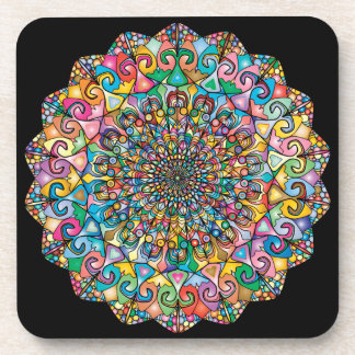 Dessous-de-verre Coloré Mandala Art Beverage Coaster