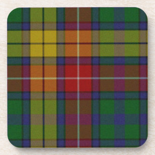 Dessous de verre colorés de plaid de tartan