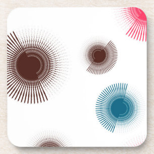 Dessous-de-verre Colorful, cool, trend urban brush strokes circles