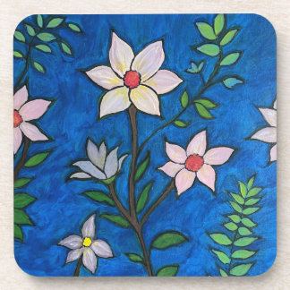 Dessous-de-verre Colorful Flower Coaster Set of 6