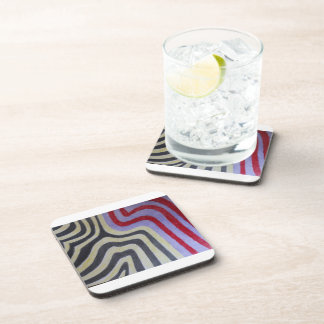 Dessous-de-verre Coloured Waves Hard Plastic Coaster
