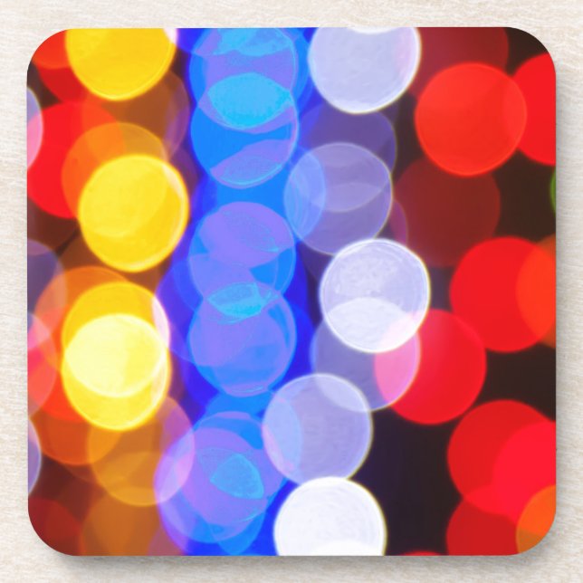 Dessous-de-verre Colourful Blurry Lights (Devant)