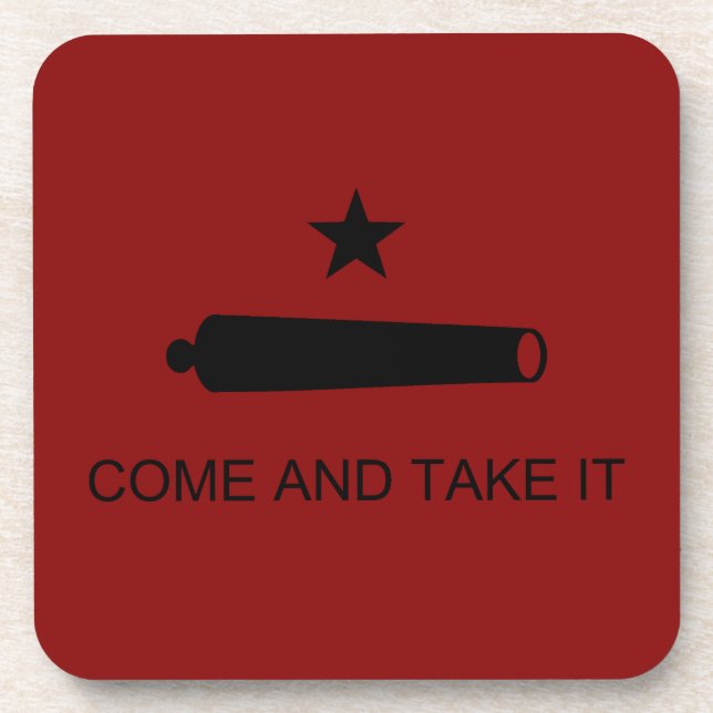 Dessous-de-verre Come & Take It! Texas State battle Flag (Devant)
