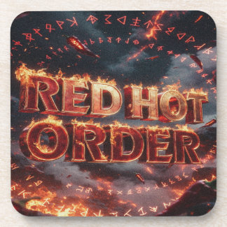 Dessous-de-verre Commande Rouge Chaud