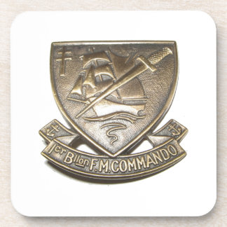Dessous-de-verre Commando Kieffer - Insigne 1er BFMC