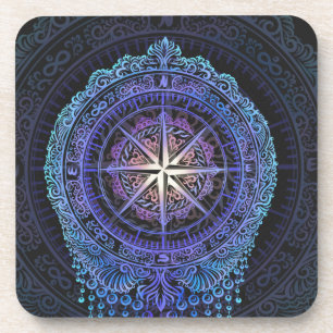Dessous-de-verre Compas céleste Mandala