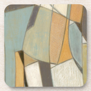 Dessous-de-verre Composition abstraite avec des couleurs amorties