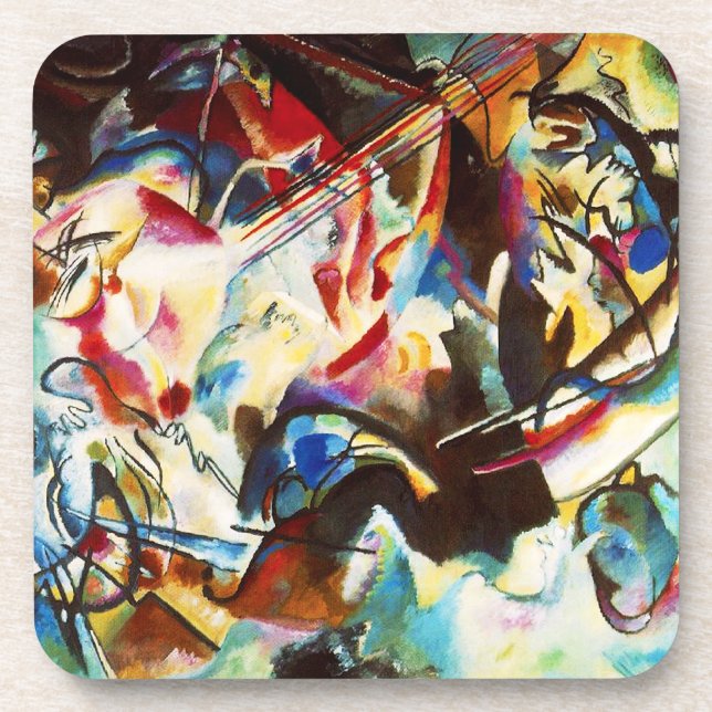 Dessous-de-verre Composition VI en Kandinsky (Devant)