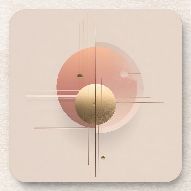Dessous-de-verre Conception d'art moderne avec planificateur de cer (Devant)