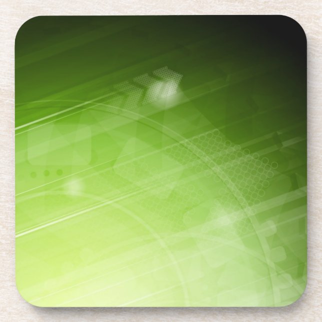 Dessous-de-verre Conception de feu vert dans le style de pointe (Devant)