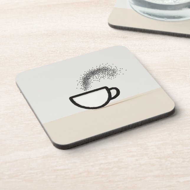 Dessous-de-verre Conception de la coupe de café Abstraite (Côté gauche)