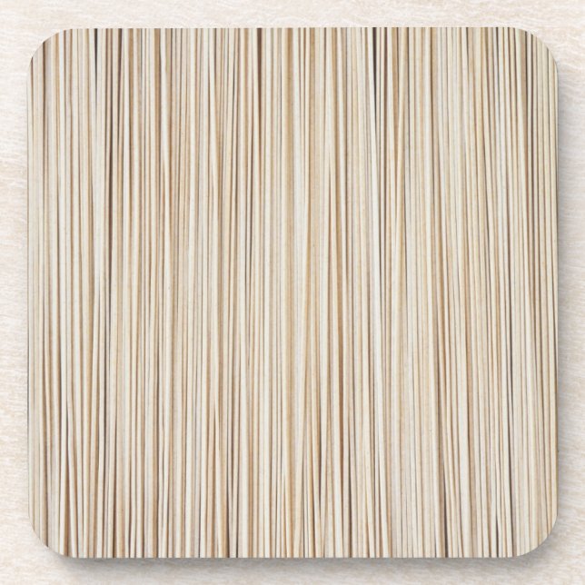 Dessous-de-verre Conception de lignes brunes abstraites mignonnes (Devant)