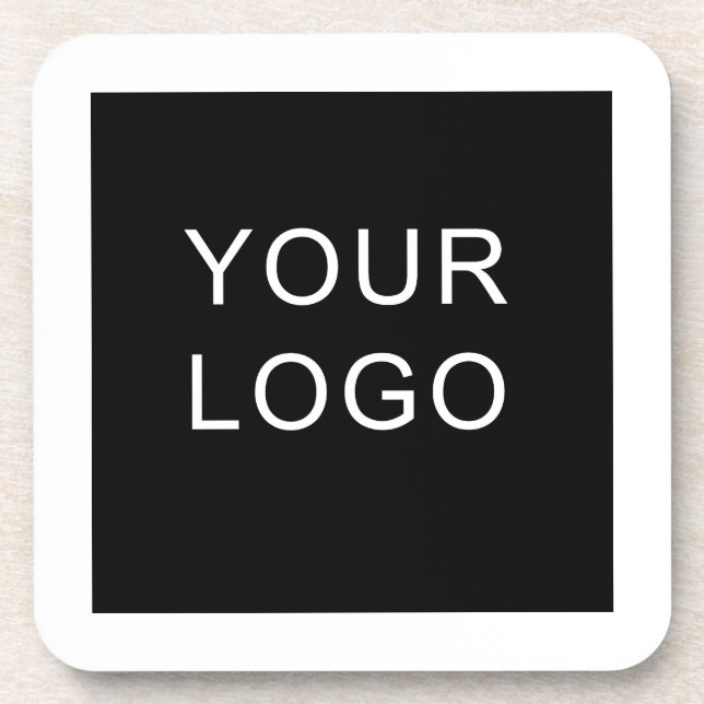 Dessous-de-verre Conception de logo d'entreprise personnalisable (Devant)