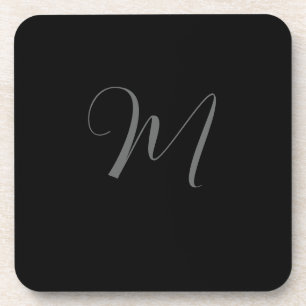 Dessous-de-verre Conception de monogramme personnalisé minimaliste