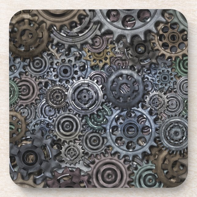 Dessous-de-verre Conception des engrenages métalliques (Devant)