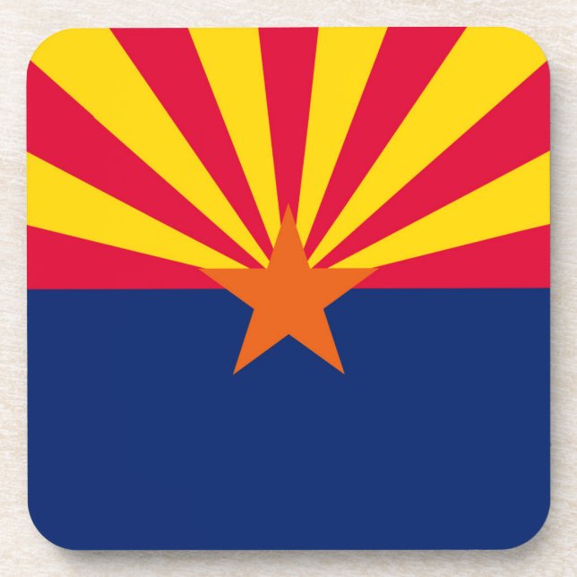 Dessous-de-verre Conception du drapeau de l'État de l'Arizona (Devant)