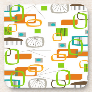 Dessous-de-verre Conception inspirée par l'ère atomique du milieu d