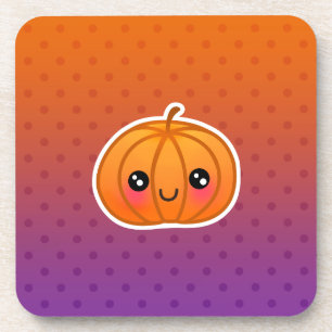 Dessous-de-verre Conception mignonne de citrouille de bande