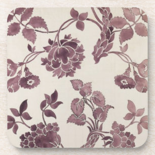 Dessous-de-verre Concevez pour une damassé en soie, 1752 (crayon e