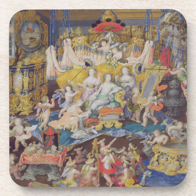 Dessous-de-verre Concevez pour une fan, probablement pour Madame de (Devant)
