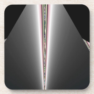 Dessous-de-verre Cône d'argent avec des touches de pastels