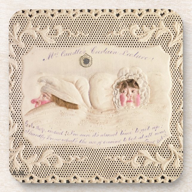 Dessous-de-verre Conférence de rideau en Mme Caudle's, carte (Devant)