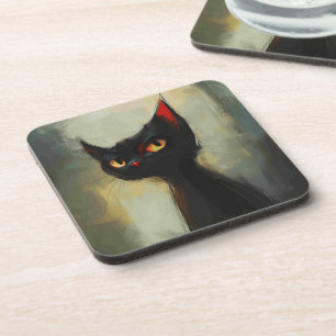 Dessous-de-verre Connaissant Black Ninja Cat