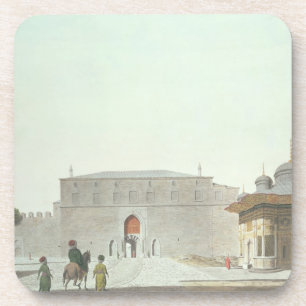 Dessous-de-verre Constantinople : Carré de Haghia Sophia montrant