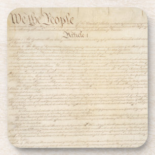 Dessous-de-verre Constitution des États-Unis, Nous le Peuple