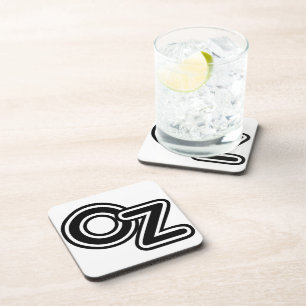 Dessous-de-verre Contes de fées vintage noir et blanc de l'Oz