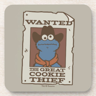 Dessous-de-verre Cookie Monster Wanted Poster