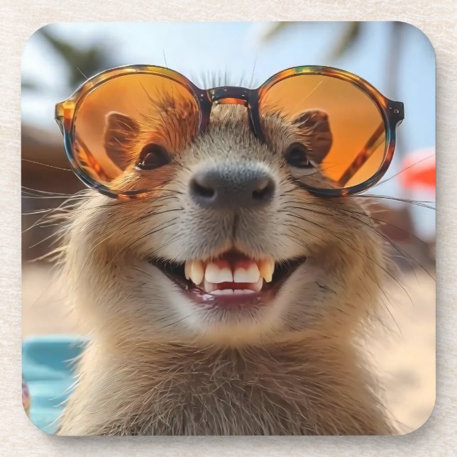Dessous-de-verre Cool Capybara (Devant)