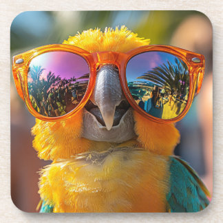 Dessous-de-verre Cooler Perroquet sur la plage