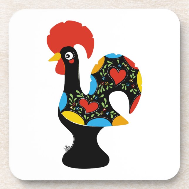 Dessous-de-verre Coq célèbre de Barcelos Nr 09 (Devant)