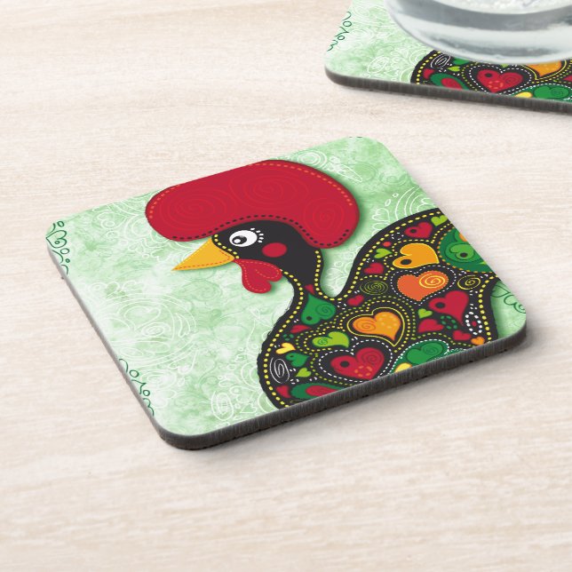 Dessous-de-verre Coq typique de Barcelos (Côté gauche)