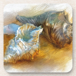 Dessous-de-verre Coquillages sur la plage