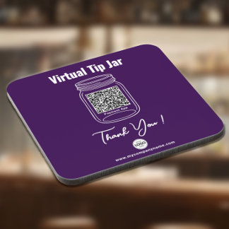 Dessous-de-verre Corbeille à pourboires virtuelle, application de p