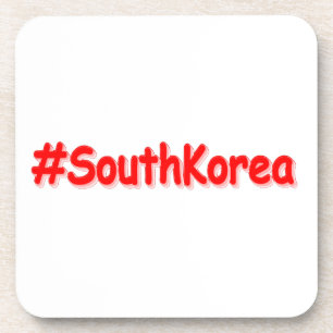 Dessous-de-verre "#CoréeDuSud" Joli Design. Commandez dès maintenan