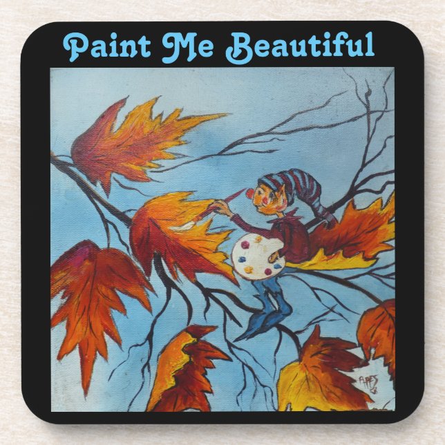 Dessous de verre Cork Set Ann Hayes Pixie Peinture (Devant)