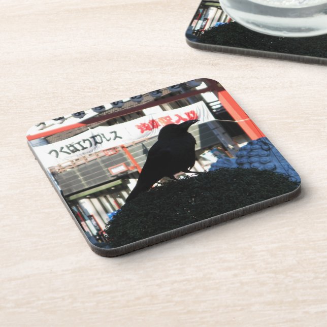 Dessous-de-verre Corneille japonaise (Côté gauche)